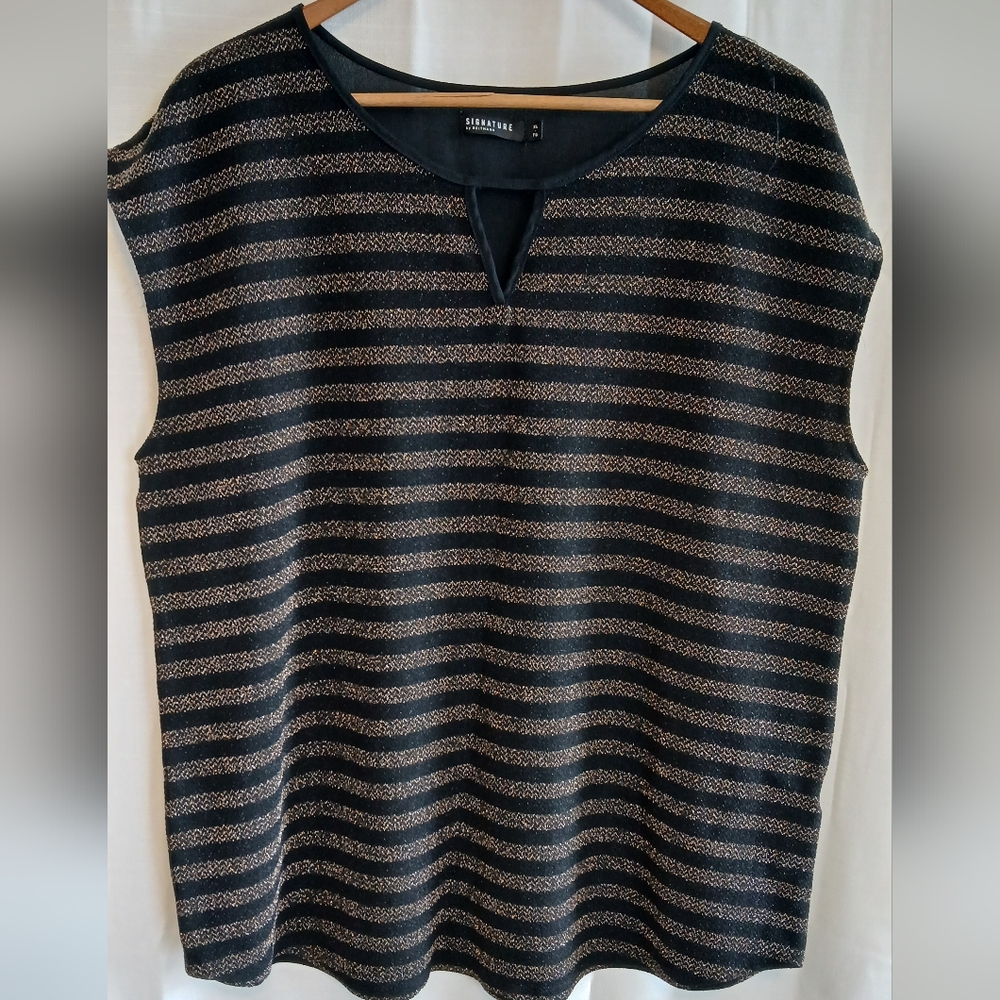 Black and Gold Women's Top